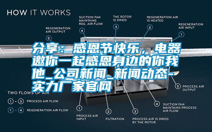 分享：感恩節(jié)快樂，電器邀你一起感恩身邊的你我他_公司新聞_新聞動態(tài)-實力廠家官網(wǎng)