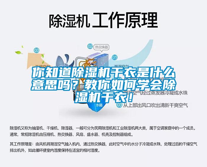 你知道除濕機(jī)干衣是什么意思嗎？教你如何學(xué)會(huì)除濕機(jī)干衣！