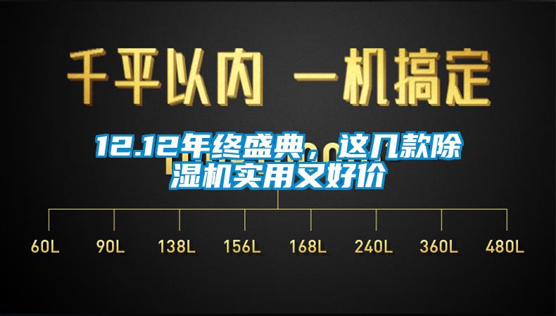 12.12年終盛典，這幾款除濕機實用又好價