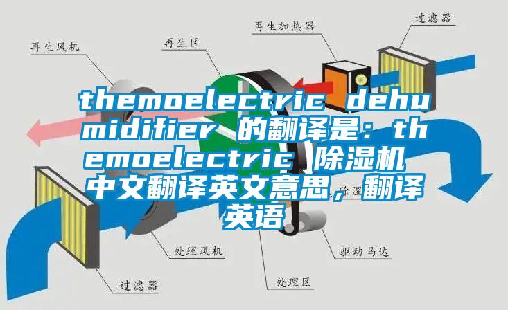 themoelectric dehumidifier 的翻譯是：themoelectric 除濕機(jī) 中文翻譯英文意思，翻譯英語