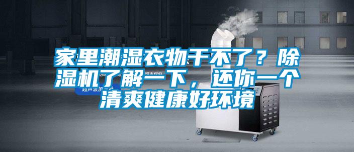 家里潮濕衣物干不了？除濕機(jī)了解一下，還你一個(gè)清爽健康好環(huán)境