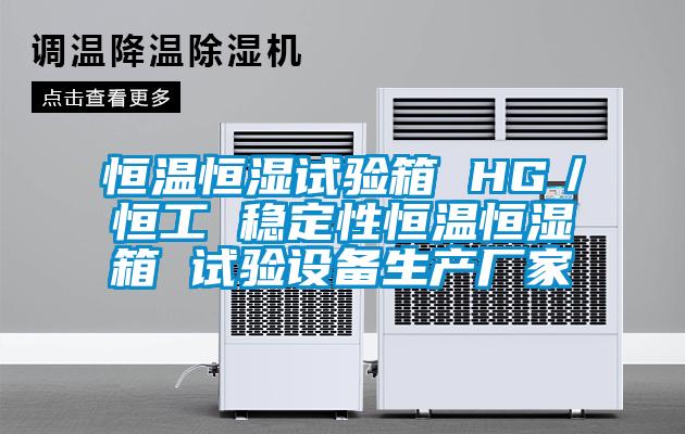 恒溫恒濕試驗箱 HG／恒工 穩(wěn)定性恒溫恒濕箱 試驗設備生產廠家