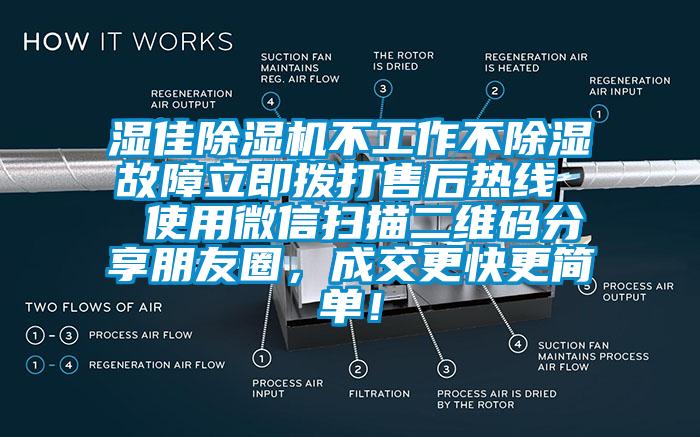 濕佳除濕機不工作不除濕故障立即撥打售后熱線  使用微信掃描二維碼分享朋友圈，成交更快更簡單！