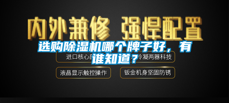 選購除濕機(jī)哪個(gè)牌子好，有誰知道？