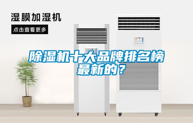 除濕機十大品牌排名榜 最新的？