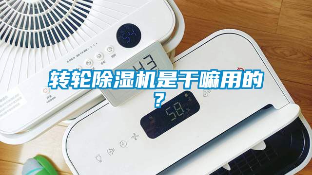 轉輪除濕機是干嘛用的？