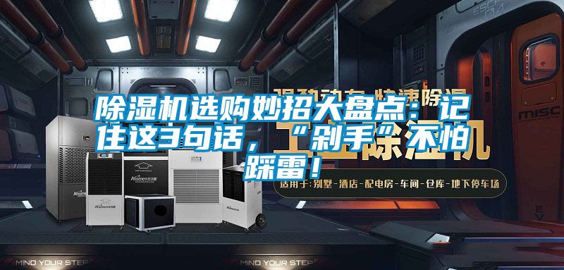 除濕機選購妙招大盤點：記住這3句話，“剁手”不怕踩雷！